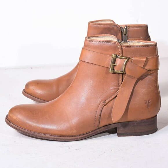 Frye Melissa Knotted Ankle Boot in Tan - 7 - Picture 2 of 6